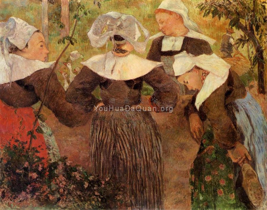 Four Breton Women - 保罗·高更